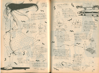 岡崎京子の「ひっばあじん倶楽部」1983年6月号　３、４ページ